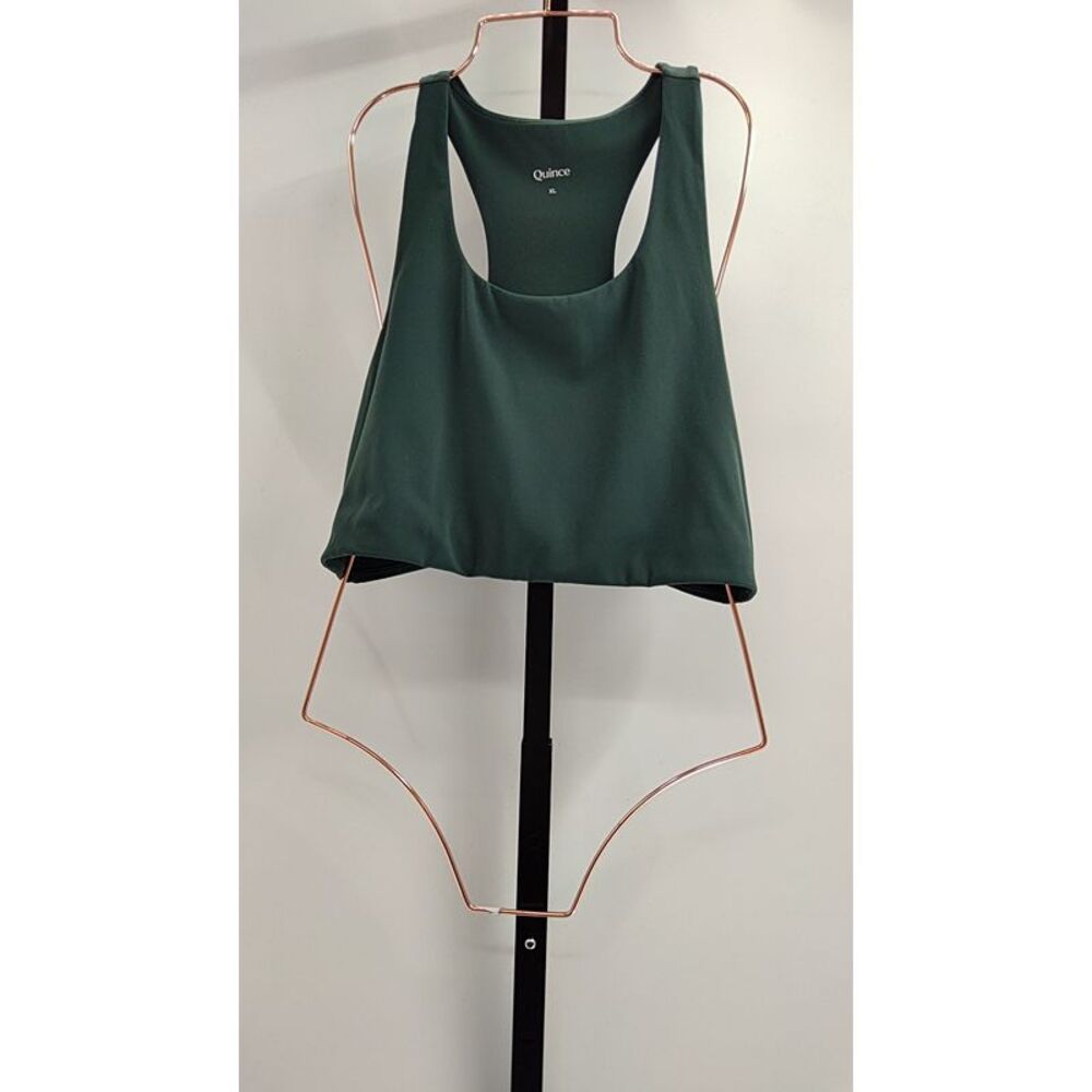 NWT Quince Green Longline Bra